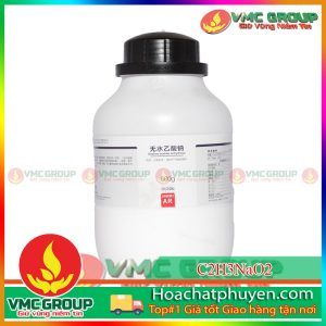 SODIUM ACETATE ANHYDROUS – C2H3NaO2 LỌ 500G TRUNG QUỐC